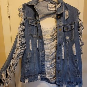 Distressed Jean Jacket!